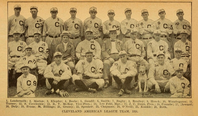 1916 Cleveland Indians Team