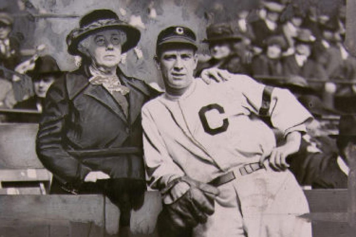 Tris Speaker with his mother
