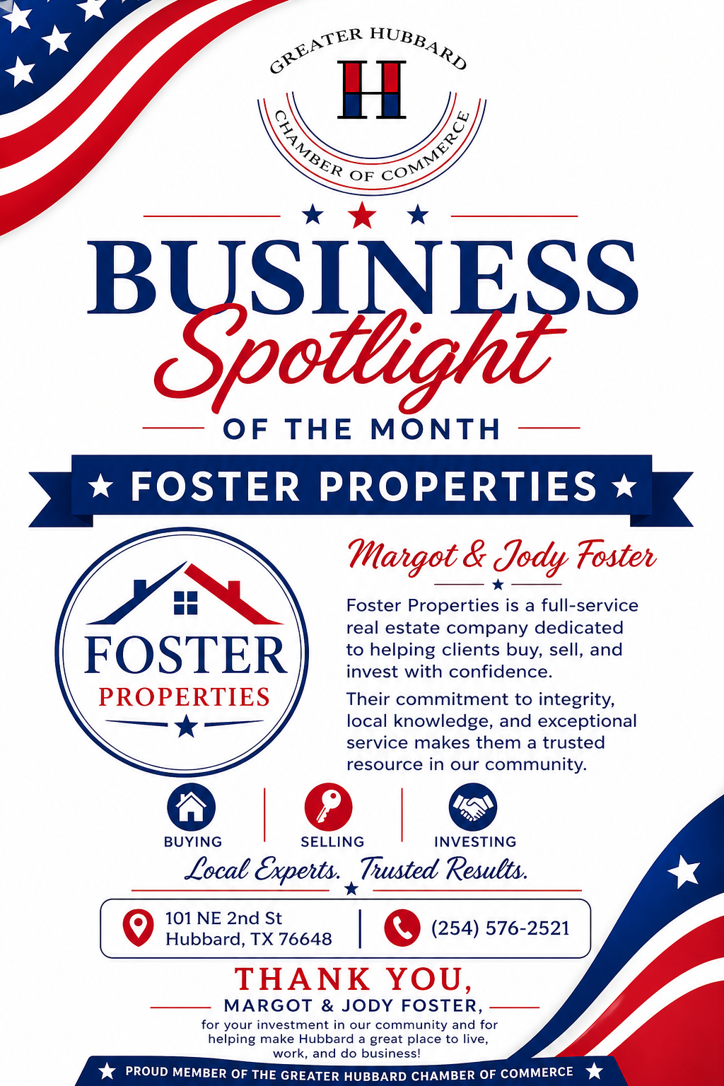 May 2026 Spotlight — Foster Properties, Hubbard TX